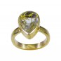 Riyo Multi Gold Plated Rutile Quartz CZ Ring appealing handmade jewelry shop GPR