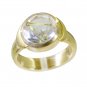 Riyo Multi Gold Plated Rutile Quartz CZ Ring superb jewellery handmade GPRRQCZ70
