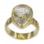 Riyo Multi Gold Plated Rutile Quartz CZ Ring charming handmade jewelry store GPR
