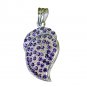 Riyo Amethyst Silver Jewelry On Sale Owl Pendant L 1.2in Spame-2109
