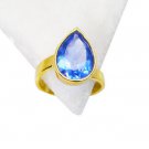 Riyo Tanzanite Cz Wholesale Gold Plate Engagement Ring Sz 8 Gprtacz8-108017