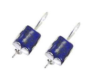 Riyo Blue 925 sterling silver Lapis Earring hot local handmade jewelry SELLA-440