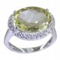 Riyo Yellow 925 sterling silver Lemon Quartz Ring likely gemstone jewellery indi