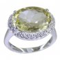 Riyo Yellow 925 sterling silver Lemon Quartz Ring likely gemstone jewellery indi
