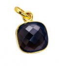 Riyogems Smoky Quartz Gold Plated Jewelry Set Lariat Pendant L 1.2in Gppsqu-7600