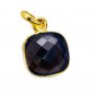 Riyogems Smoky Quartz Gold Plated Jewelry Set Lariat Pendant L 1.2in Gppsqu-7600
