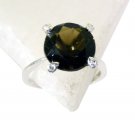 Riyo Smoky Quartz Silver Tribal Jewelry Antique Silver Ring Sz 8 Srsqu8-76012