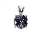 Riyo White Silver Jewellery Gifts Stud Pendant L 0.5in Spwhcz-110027