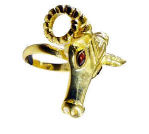 Garnet Gold Plated Jewelry Mood Ring