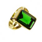 Emerald Cz 18c Gold Plating Toe Ring Jewelry