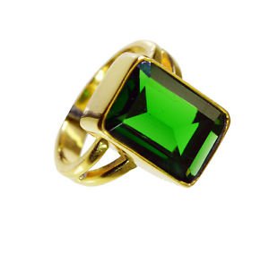 Emerald Cz 18c Gold Plating Toe Ring Jewelry