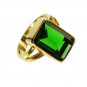 Emerald Cz 18c Gold Plating Toe Ring Jewelry