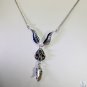 Riyo  Gemstone Gemstone Jewellery Silver Teardrop Necklace L 16in Snmul-52009