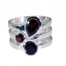 Riyo Garnet Fair Trade Silver Jewellery Man Silver Ring Sz 8 Srgar8-26179