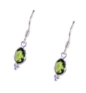 Riyo Peridot Organic Silver Jewelry Earring L 0.7in Seper-58039