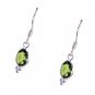 Riyo Peridot Organic Silver Jewelry Earring L 0.7in Seper-58039
