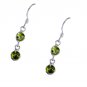 Riyo Peridot Online Silver Jewelry Earring L 0.7in Seper-58038