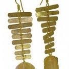 Riyo Plain Gold Plated plain Earring handsome colored gemstone jewelry GPEPLA-12