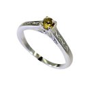 Riyo Golden Citrine 925 Solid Sterling Silver Marbled Ring Srcit80-14088