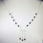 Riyo Garnet Real Jewelry Chunky Silver Necklace L 16in Sngar-26008