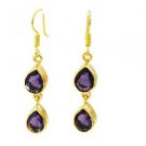 Riyogems Amethyst Cz 18kt Y Gold Plating India Jewellery L 1in Gpeamcz-88003