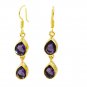 Riyogems Amethyst Cz 18kt Y Gold Plating India Jewellery L 1in Gpeamcz-88003