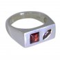 Riyo Garnet 0.925 Solid Silver Bridal Rings Jewelry Sz 7.5 Srgar7.5-26092
