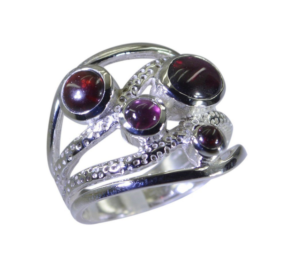 Riyo Red 925 sterling silver Garnet Ring fetching costume gemstone jewelry SRGAR