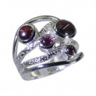 Riyo Red 925 sterling silver Garnet Ring fetching costume gemstone jewelry SRGAR
