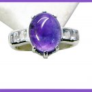 Riyo Amethyst 925e Silver Jewelry List Mourning Ring Jewellery Sz 8 Srame8-2116