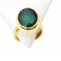 Riyo Indi Emerald 18kt Gold Plating Promise Ring Sz 8 Gpriem8-32017