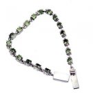 Riyo Peridot Elegant Jewellery Silver Twist Bracelet L 7.5in Sbraper-58004