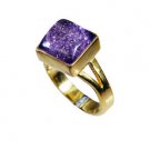 Riyo Sunstone 18 Kt Gold Plated Sovereign Ring Sz 7 Gprsun7-78031