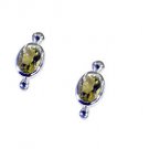 Riyo Lemon Quartz Wholesale Silver India Gemstone Jewellery L 0.5in Selqu-46005