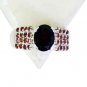 Riyo Garnet Essential Silver Jewellery Designer Silver Ring Sz 8.5 Srgar8.5-2617