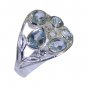 Riyo Blue  925 sterling silver Blue Topaz  Ring glorious best jewelry store SRBT