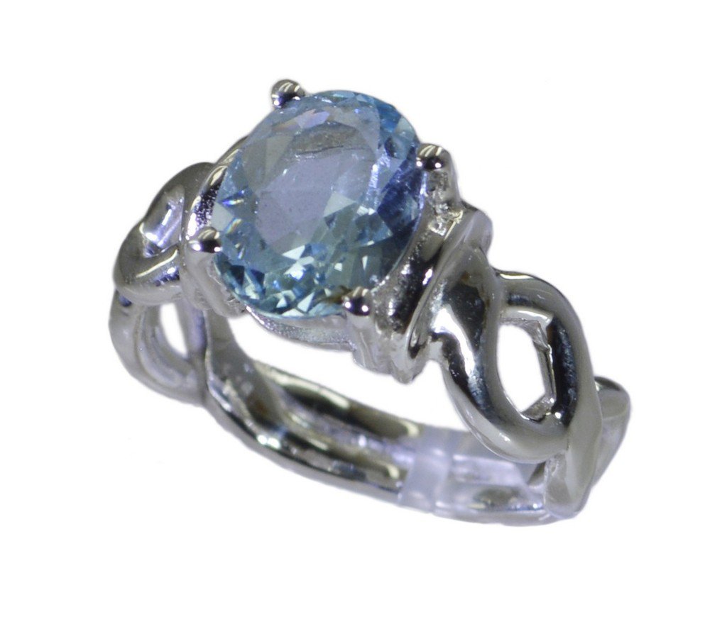Riyo Blue  925 sterling silver Blue Topaz  Ring admirable best jewelry store onl