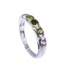 Riyo Tourmaline Silver Sterling Twisted Silver Ring Sz 6 Srtou6-84047
