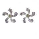 Riyo Green Peridot 925 Solid Sterling Silver Gorgeous Earring L 0.5in Seper-5808