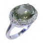 Riyo Green 925 sterling silver Green Amethyst Ring taking fine gemstone jewelry