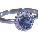 Riyo Blue  925 sterling silver Blue Topaz  Ring stunning asian jewelry store SRB