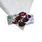 Riyo Garnet Discount Silver Jewellery Chunky Silver Ring Sz 7 Srgar7-26166
