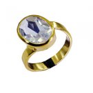 Riyo Dichroic Glass Gold Plated India Posie Ring Sz 8 Gprdgl8-22005