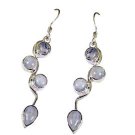 Riyo Rainbow  Silver Jewelry Anniversery Earring L 2.5in Sermo-64042