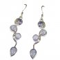 Riyo Rainbow Silver Jewelry Anniversery Earring L 2.5in Sermo-64042