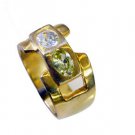 Riyo  Cz 18 Kt Gold Plated Eternity Ring Sz 8 Gprmucz8-116032