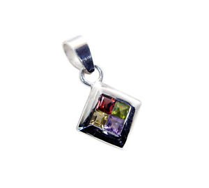 Riyo  Gemstone Silver Jewellery Supplier Snow White Pendants L 0.5in Spmul-52007