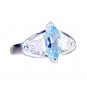 Riyo Blue Topaz Silver Chunky Jewellery Big Silver Ring Sz 5.5 Srbto5.5-10104