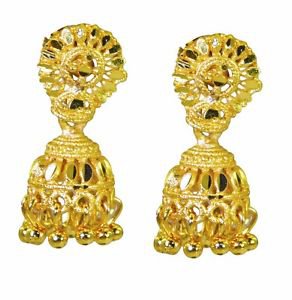 Riyo Plain Gold Plated Plain Earring pulchritudinous handmade natural stone jewe