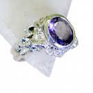 Riyo Amethyst Boutique Silver Jewellery Finger Armor Ring Sz 8 Srame8-2137